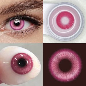 Coloredeye Magic Coral Rose Red Prescription Colored Contact Lenses