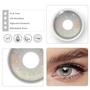 Coloredeye Glint Grey Prescription Colored Contact Lenses