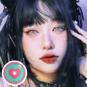 Coloredeye Blind Minecraft Green Pink Prescription Cosplay Colored Contact Lenses