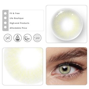 Coloredeye Aurora Sky Grey Prescription Colored Contact Lenses