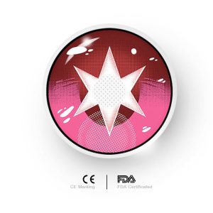 Coloredeye Blind Ai Hoshino Red Cosplay Colored Contact Lenses