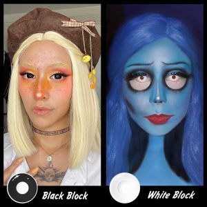 Coloredeye Vampire Red Block Prescription Cosplay Colored Contact Lenses