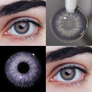 Coloredeye New York III Violet Prescription Men Colored Contact Lenses