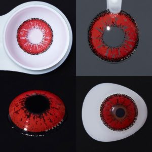 Coloredeye Red Prescription Cosplay Colored Contact Lenses