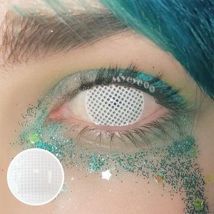 Coloredeye Blind White Mesh Cosplay Colored Contact Lenses