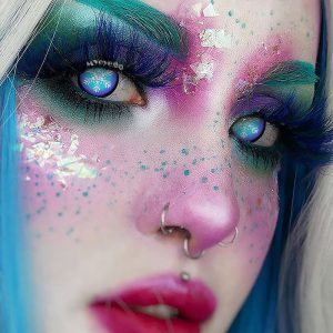 Coloredeye Blind Snowflake Cosplay Colored Contact Lenses