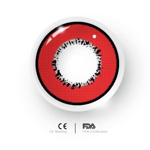 Coloredeye Elements Red Prescription Cosplay Colored Contact Lenses