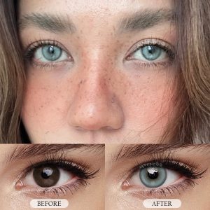 Coloredeye Bubble Blue Prescription Colored Contact Lenses