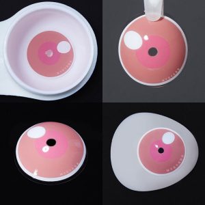 Coloredeye Blind Cloud Rim Pink Prescription Cosplay Colored Contact Lenses