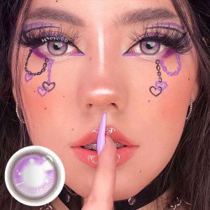 Coloredeye Kranya Violet Prescription Cosplay Colored Contact Lenses