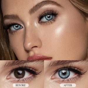 Coloredeye Pearlescent Blue Prescription Colored Contact Lenses