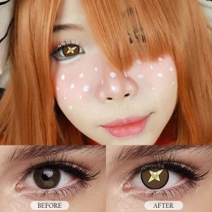 Coloredeye Blind Kinoko Brown Cosplay Colored Contact Lenses
