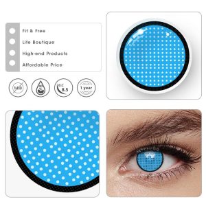 Coloredeye Blind Blue Mesh Cosplay Colored Contact Lenses