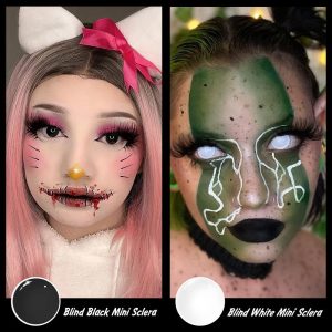 Coloredeye Blind Mini Sclera White Out Cosplay Colored Contact Lenses