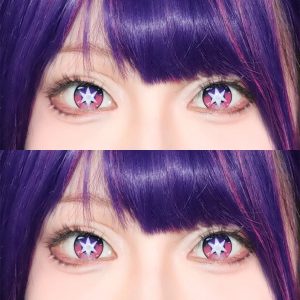 Coloredeye Blind Ruby Hoshino Purple Cosplay Colored Contact Lenses