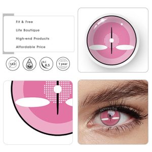 Coloredeye Blind Nezuko Demon Prescription Cosplay Colored Contact Lenses