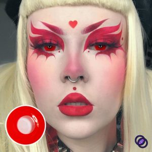 Coloredeye Vampire Red Block Prescription Cosplay Colored Contact Lenses