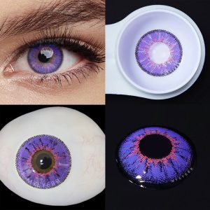 Coloredeye Magic Hour II Vika Violet Prescription Men Colored Contact Lenses