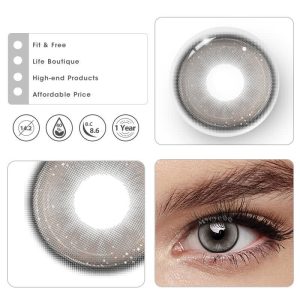 Coloredeye Butterfly Grey Prescription Colored Contact Lenses