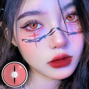Coloredeye Blind Kamado Nezuko Ghost Prescription Cosplay Colored Contact Lenses