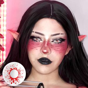 Coloredeye Trauma White Prescription Cosplay Colored Contact Lenses