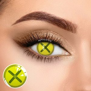 Coloredeye Blind Button Eye Green Cosplay Colored Contact Lenses