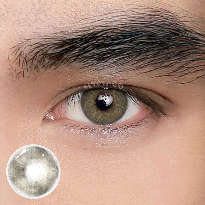 Coloredeye Eros Grey Prescription Men Colored Contact Lenses