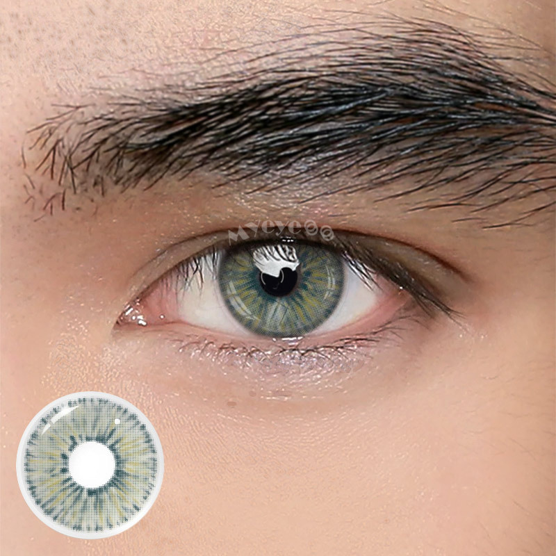 Coloredeye Van Gogh Green Prescription Men Colored Contact Lenses