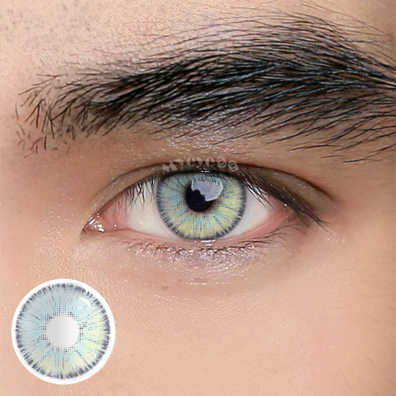 Coloredeye Urban Blue Prescription Men Colored Contact Lenses