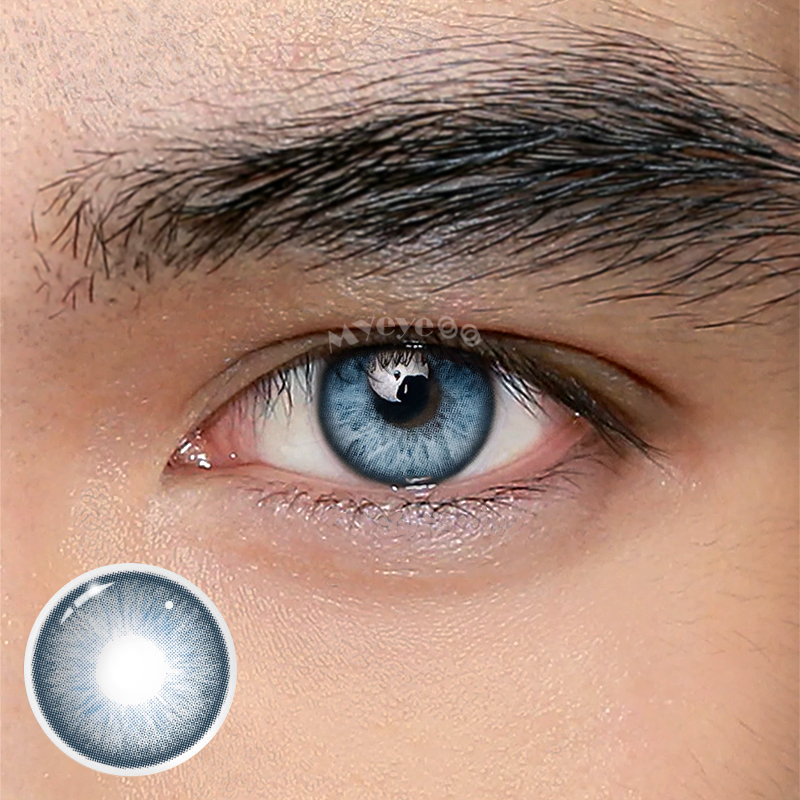 Coloredeye Barbie Taylor Blue Prescription Men Colored Contact Lenses