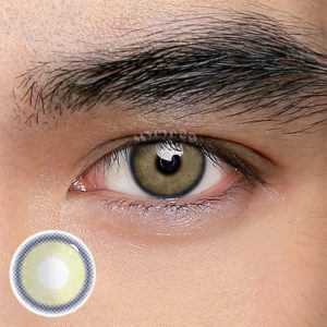 Coloredeye Neala Yellow Brown Prescription Men Colored Contact Lenses