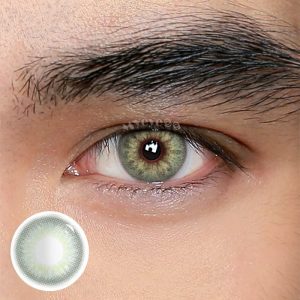 Coloredeye DNA II Green Prescription Men Colored Contact Lenses