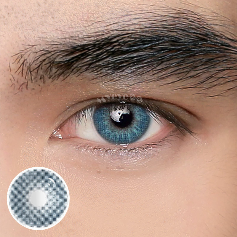 Coloredeye Eros Blue Prescription Men Colored Contact Lenses