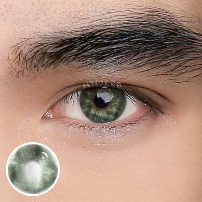 Coloredeye Eros Green Prescription Men Colored Contact Lenses