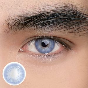 Coloredeye Rome Times Blue Prescription Men Colored Contact Lenses