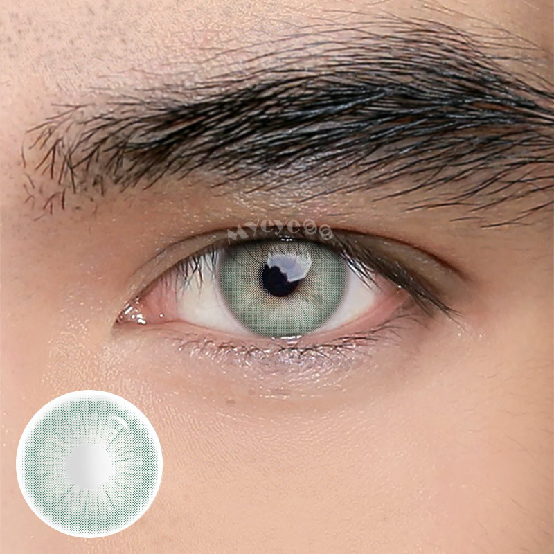Coloredeye Rome Times Green Prescription Men Colored Contact Lenses