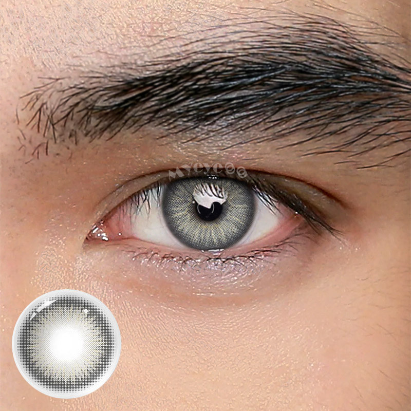 Coloredeye Y2K Boho Grey Prescription Men Colored Contact Lenses