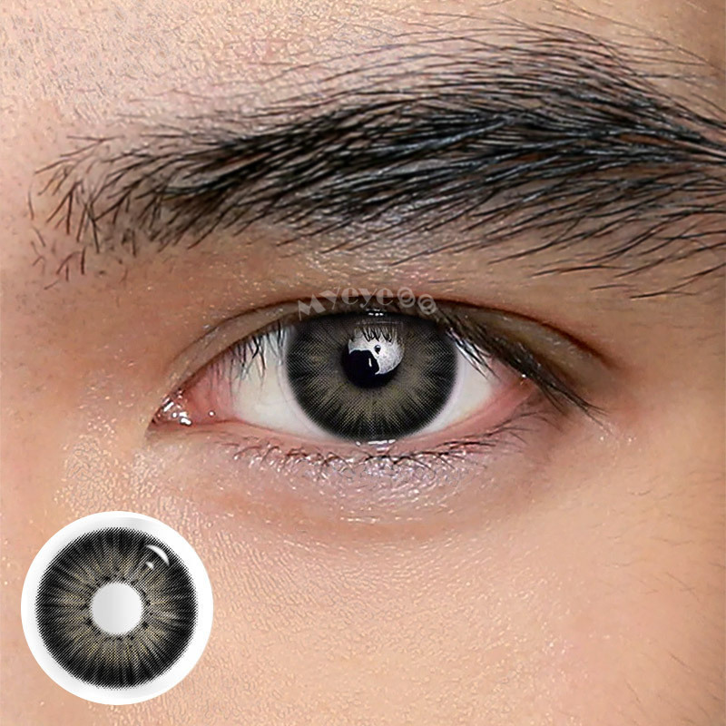 Coloredeye New York III Black Prescription Men Colored Contact Lenses