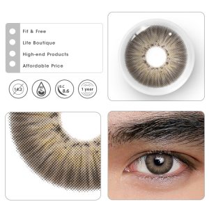 Coloredeye New York III Brown Prescription Men Colored Contact Lenses