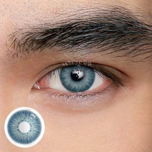 Coloredeye New York III Blue Prescription Men Colored Contact Lenses