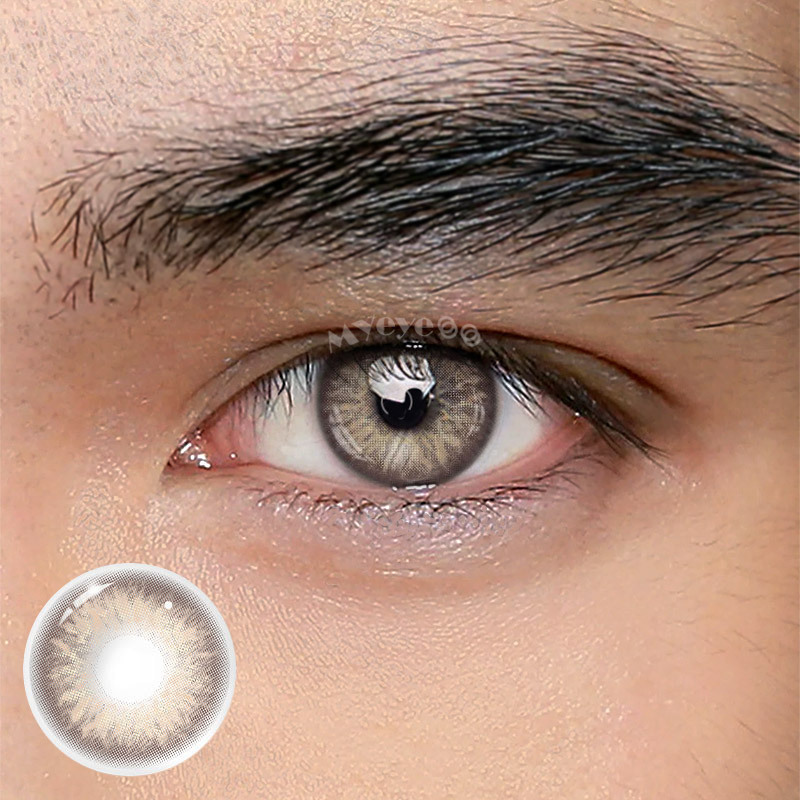 Coloredeye Rime Brown Prescription Men Colored Contact Lenses