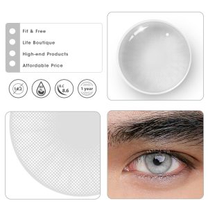 Coloredeye Hid II Ice Prescription Men Colored Contact Lenses