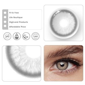 Coloredeye Nordic DNA Grey Prescription Colored Contact Lenses