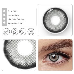 Coloredeye Pearlescent Grey Prescription Colored Contact Lenses