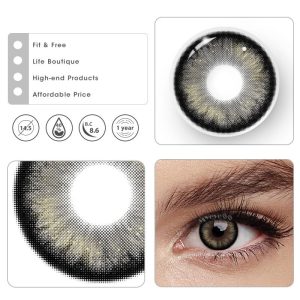 Coloredeye Pearlescent Black Prescription Colored Contact Lenses
