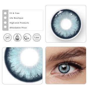 Coloredeye Pearlescent Blue Prescription Colored Contact Lenses