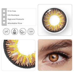 Coloredeye Wild Nature Vika Orange Brown Colored Contact Lenses
