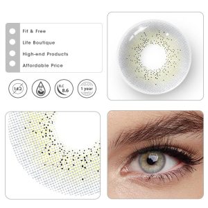 Coloredeye Ocean Cyan-Grey Prescription Colored Contact Lenses