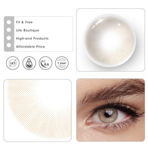 Coloredeye Hid II Ocre Prescription Colored Contact Lenses