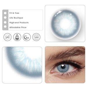 Coloredeye Unspoken Mirage Blue Prescription Colored Contact Lenses